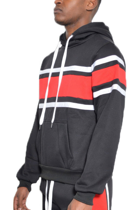 Solid With Three Stripe Pullover Hoodie – New Arrival Now Live