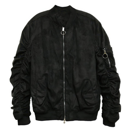 Mirosuede Scrunched Bomber Jacket – New Arrival Now Live
