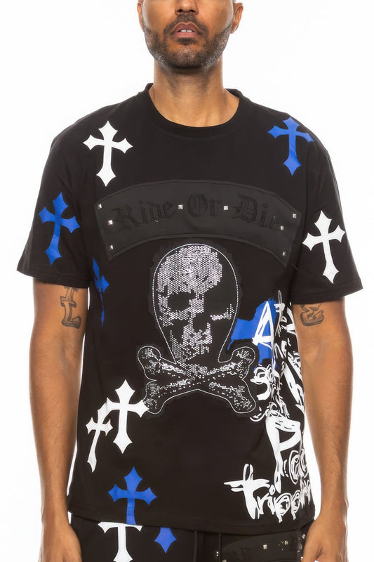 Cotton Print Chome Cross Thirt – New Arrival Now Live