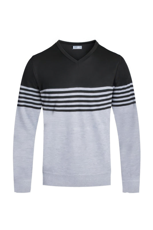 Mens Knit Vneck Pullover Sweater – New Arrival Now Live