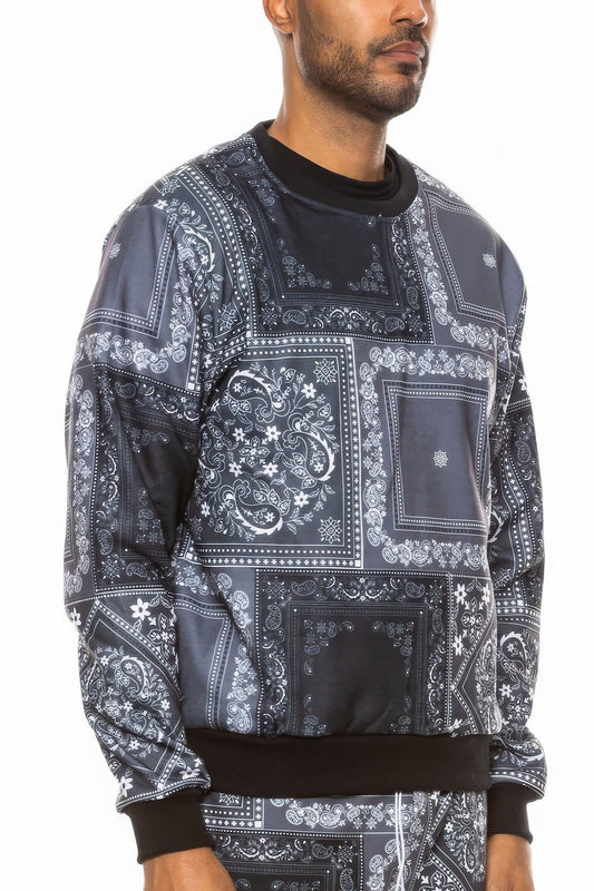 Paisley Bandana Print Crewneck – New Arrival Now Live