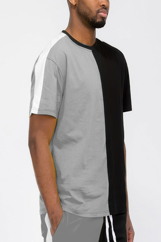 Two Tone Color Block Short Sleeve Tshirt – New Arrival Now Live
