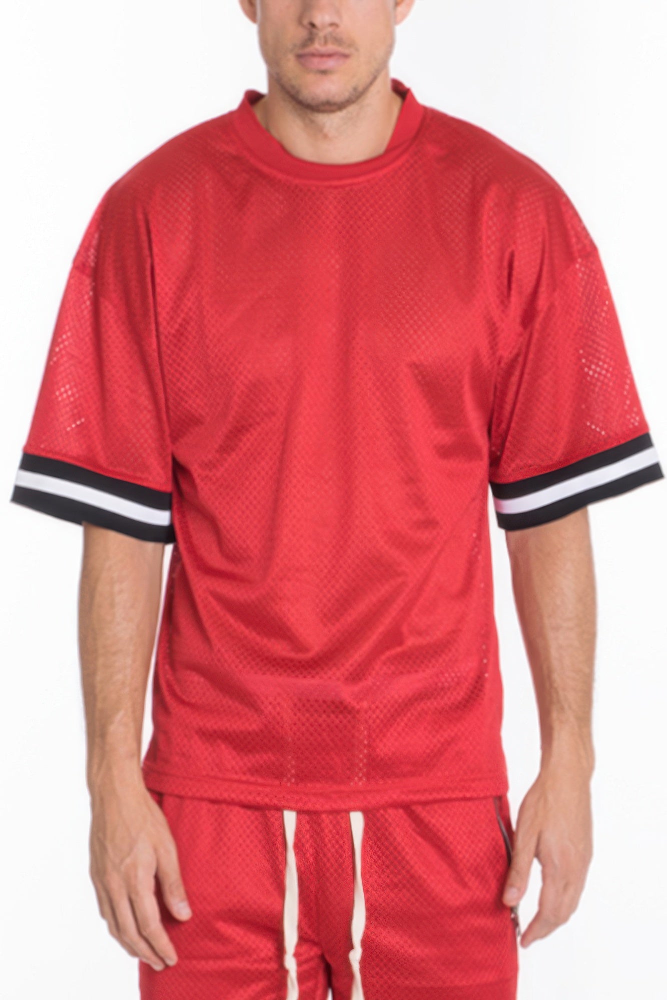 New Arrival – Mesh Sleeve Tape Athletic Tshirt – New Arrival Now Live
