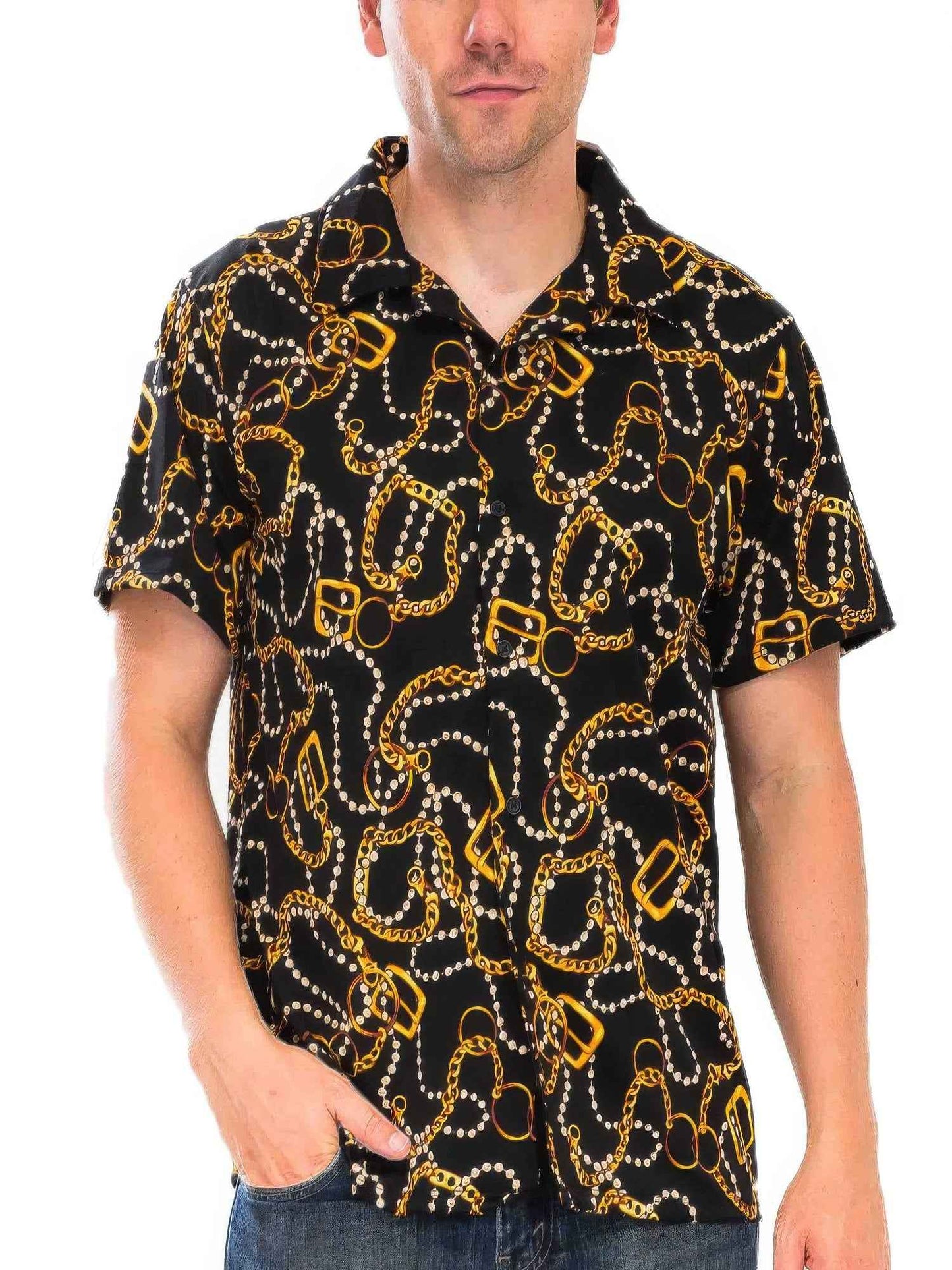 New Arrival – Mens String Bead Status Button Down – New Arrival Now Live