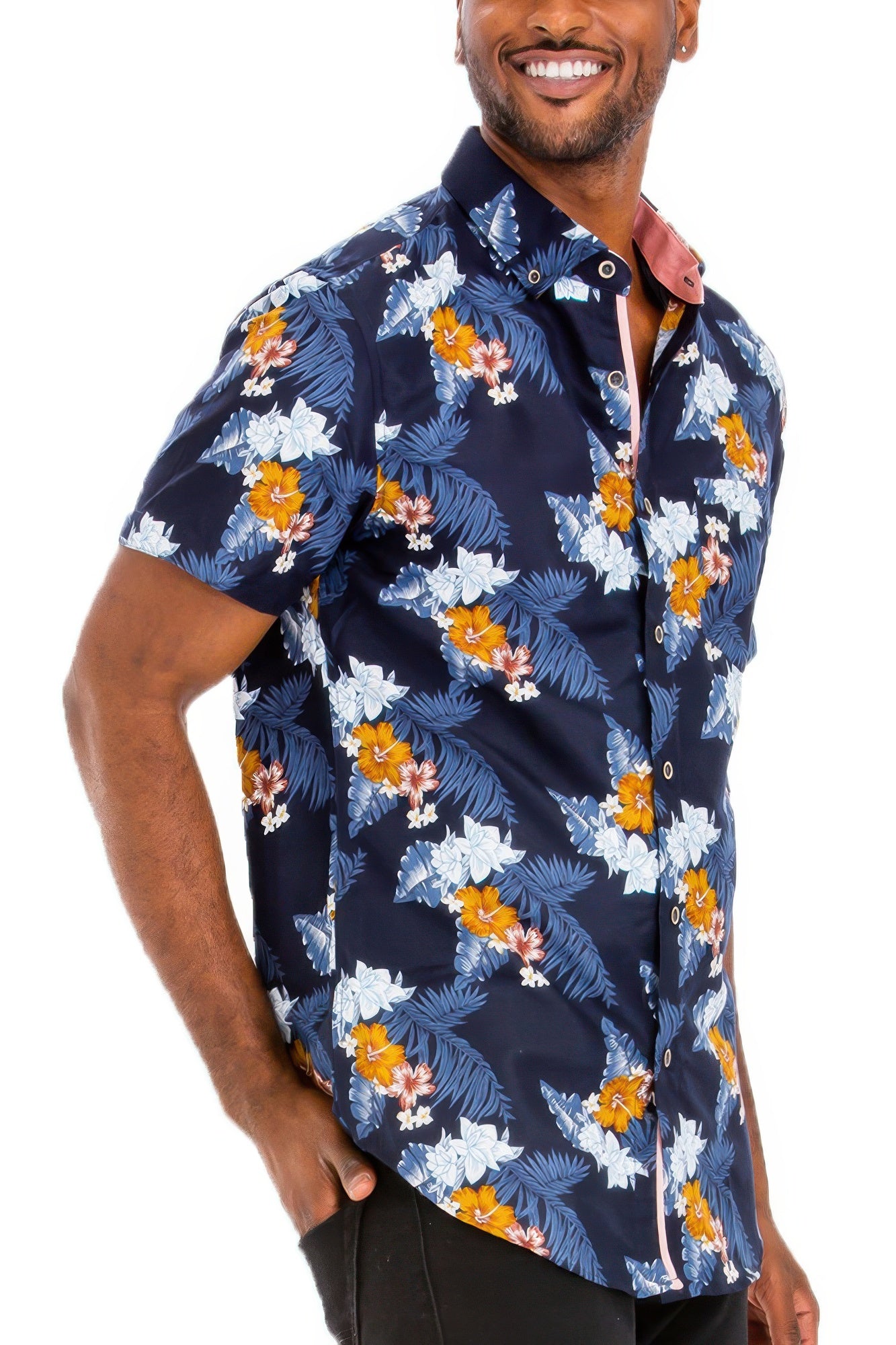 New Arrival – Hawaiian Print Button Down Shirt – New Arrival Now Live