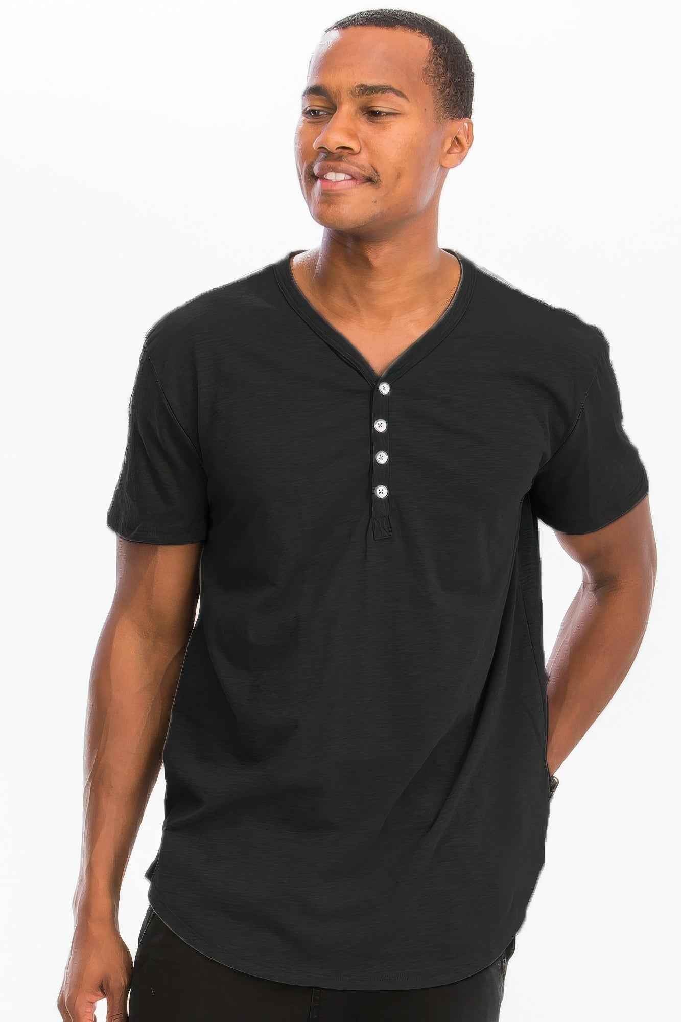 New Arrival – Short Sleeve 4 Button Henley Shirt – New Arrival Now Live