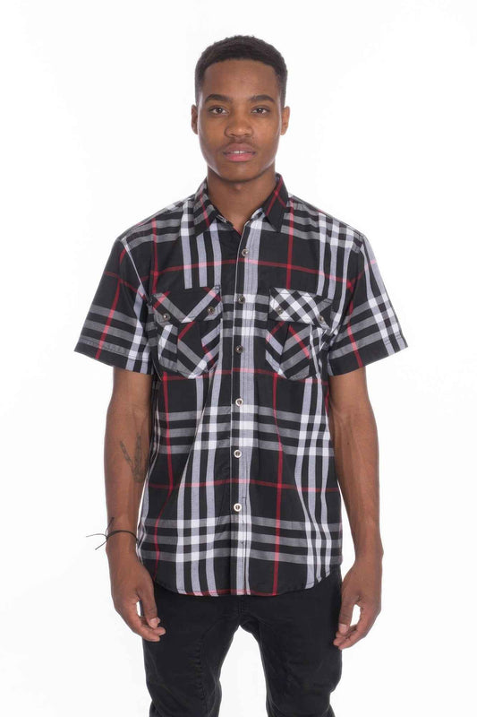 Men's Casual Short Sleeve Checker Shirts – New Arrival Now Live