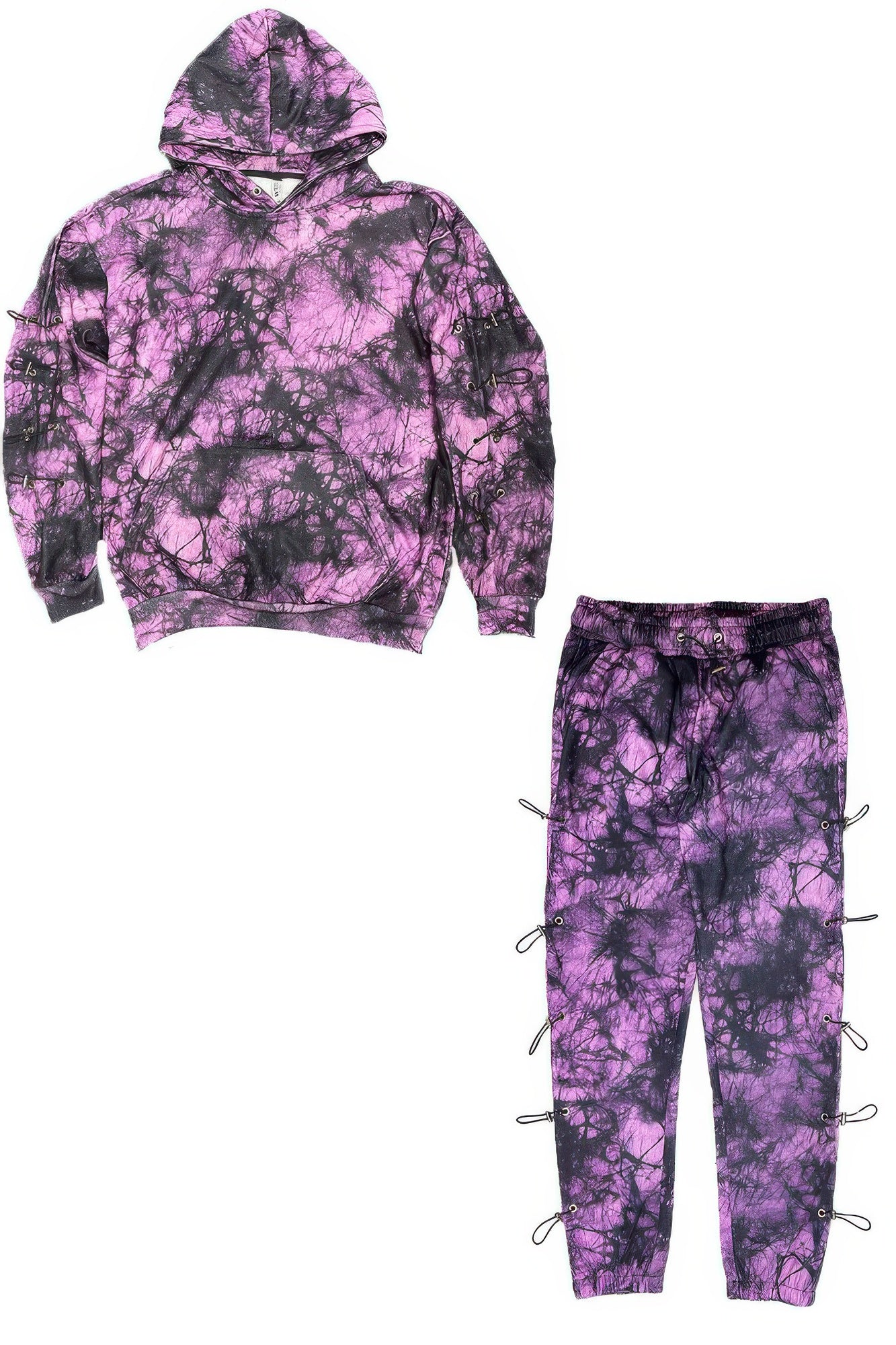 New Arrival – Tye Dye Sleeve Toggle Hoodie And Sweat Set – New Arrival Now Live