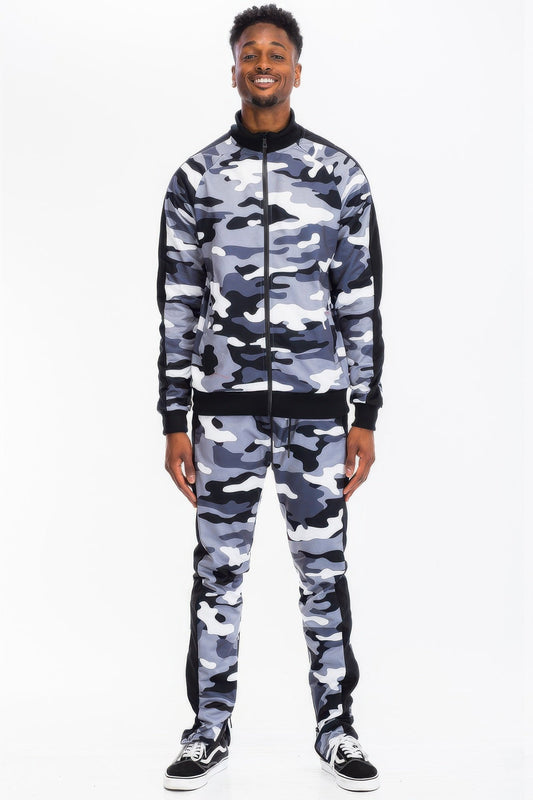 Full Camo With Stripe Track Bottom Pants – New Arrival Now Live