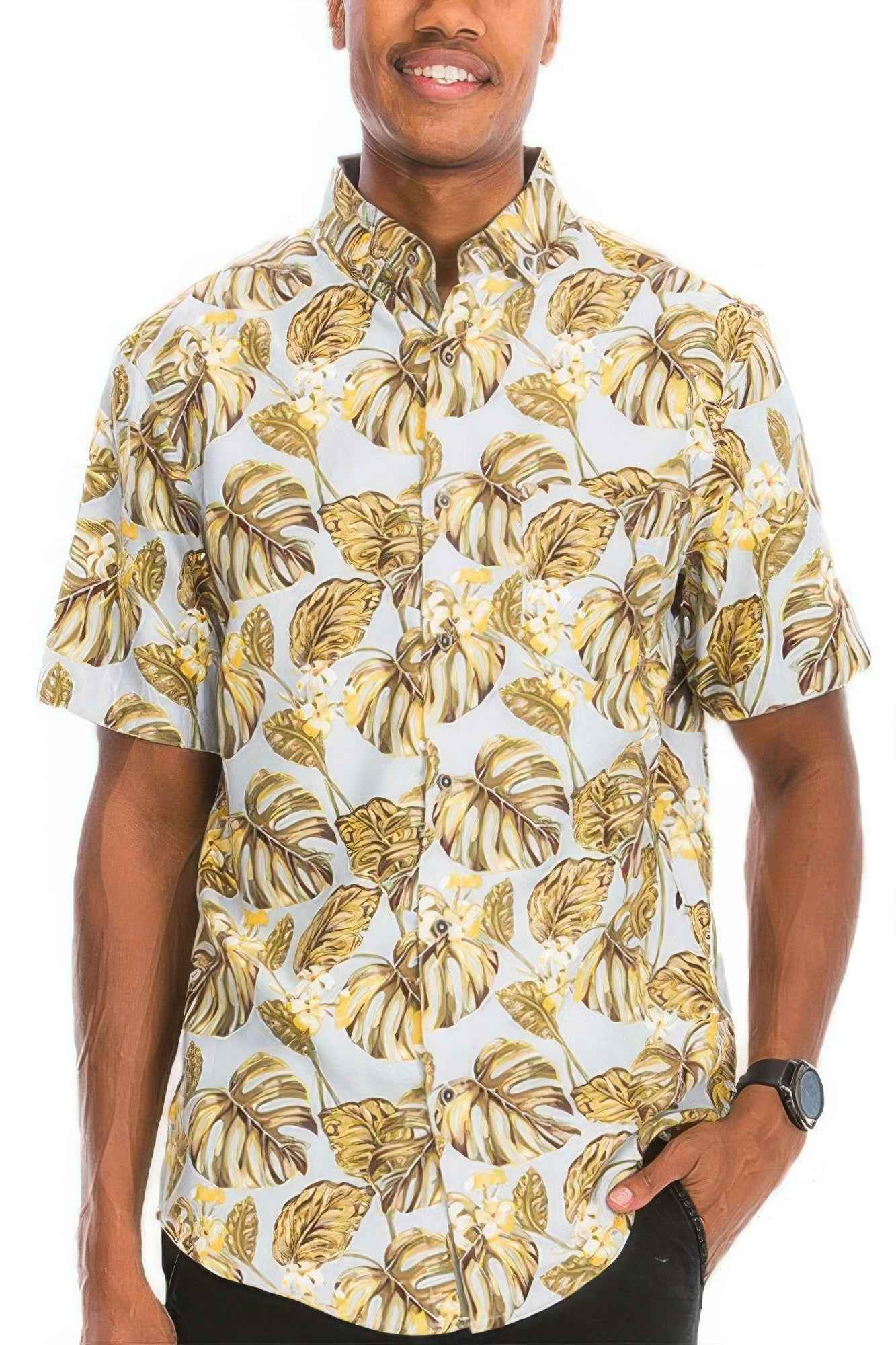 New Arrival – Hawaiian Print Button Down Shirt – New Arrival Now Live