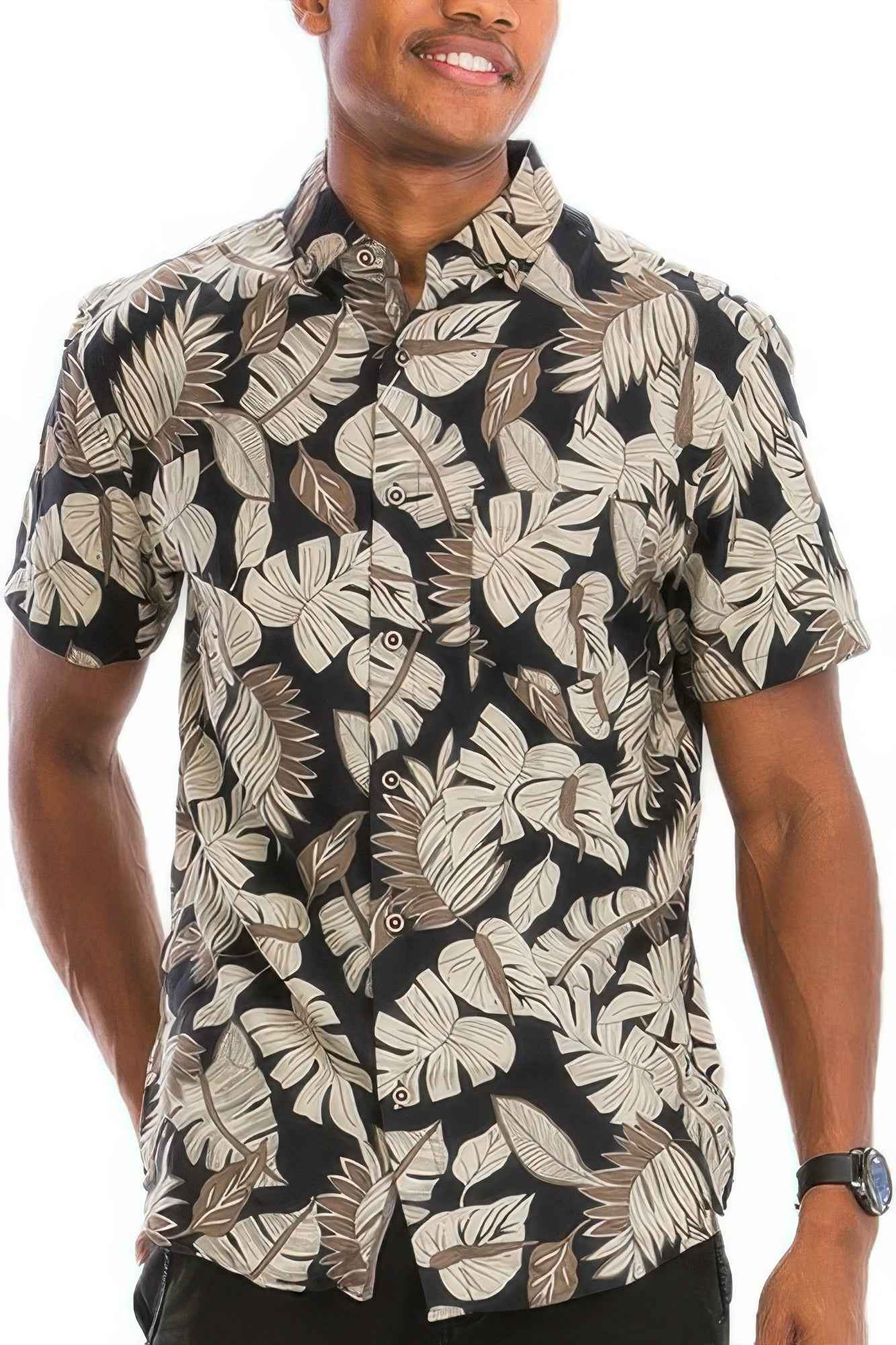 New Arrival – Hawaiian Print Button Down Shirt – New Arrival Now Live
