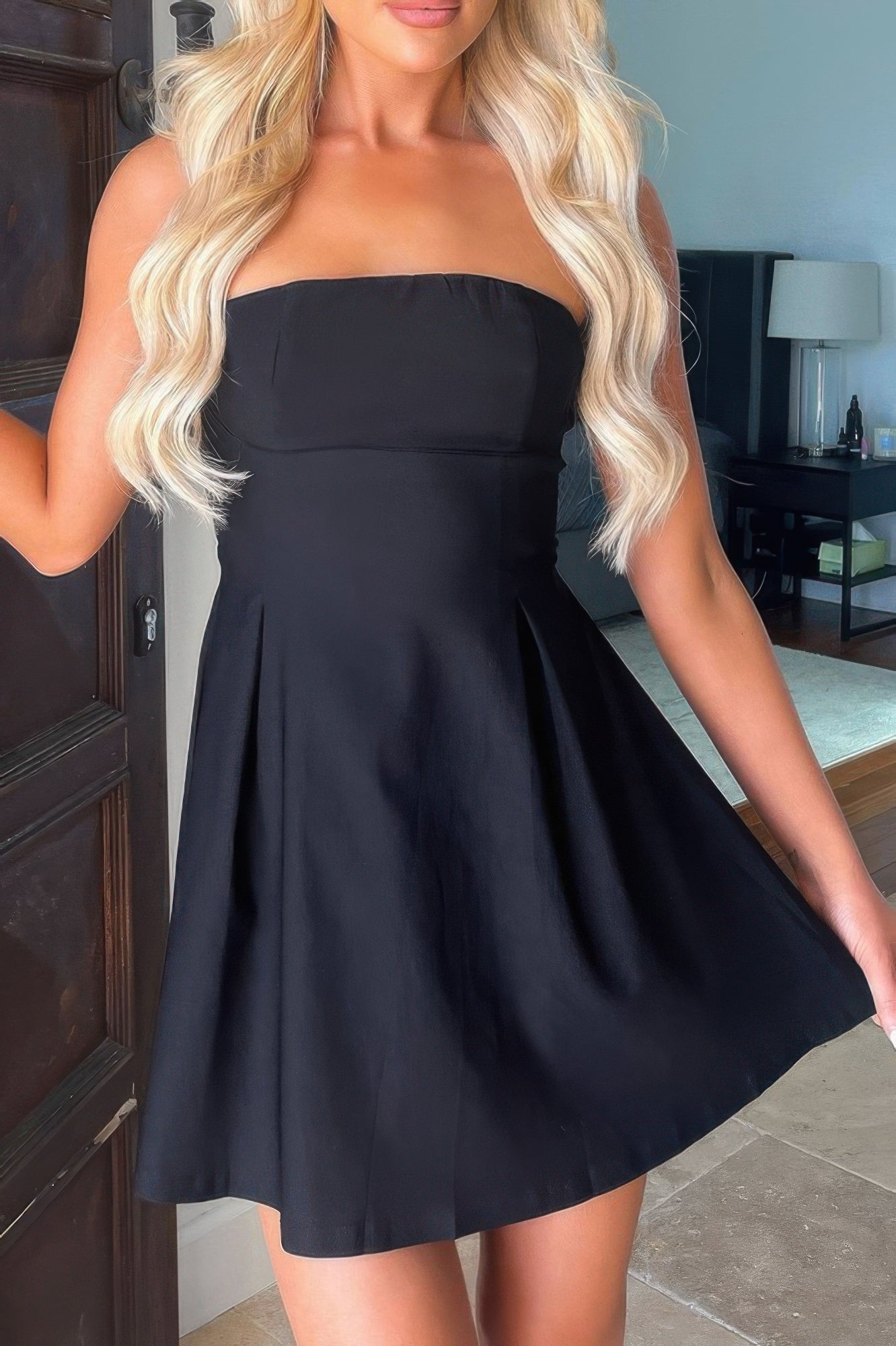 New Arrival – Off Shoulder Elegant Tube Cuff A Swing Short Dress – New Arrival Now Live