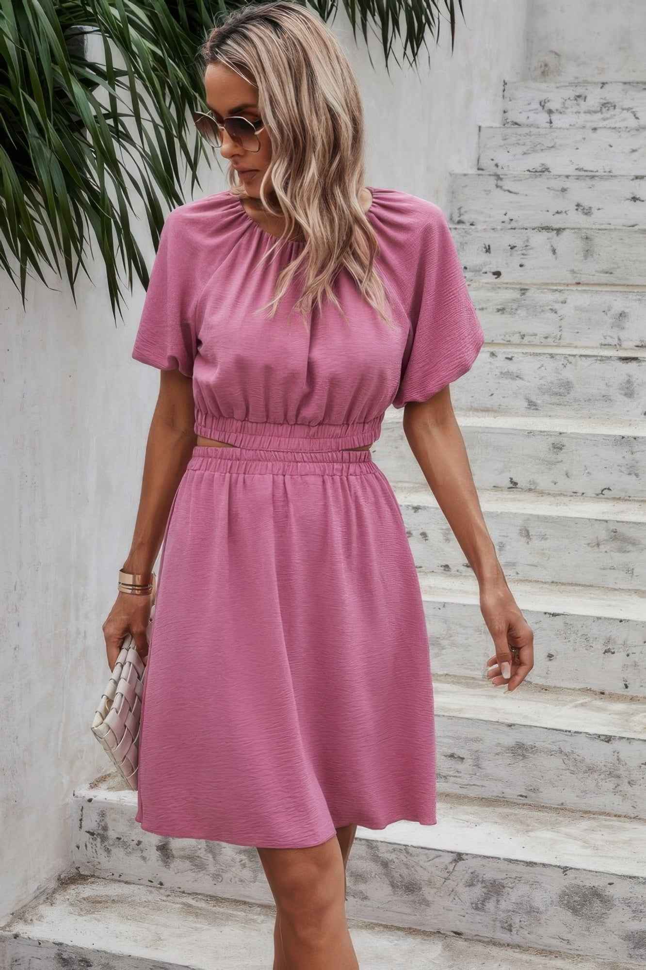 New Arrival – Two Pieces Solid Basic Elastic Round Neck Sets – New Arrival Now Live