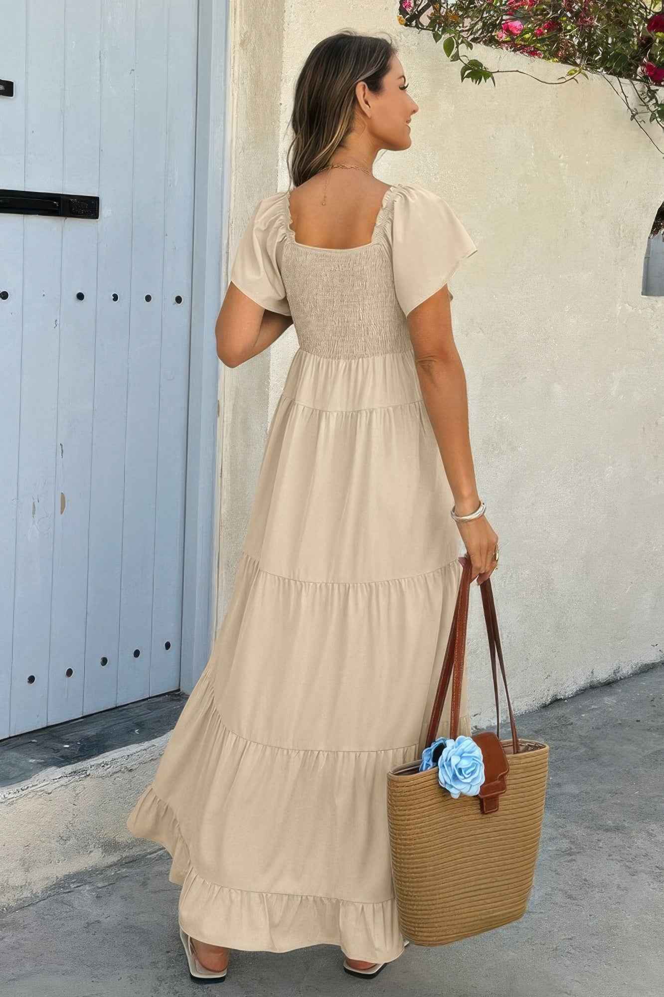 Cross Knot Color Block Pockets A Line Dress – New Arrival Now Live