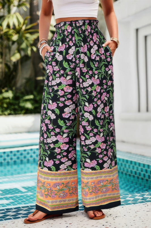 New Arrival – Floral Printed Loose High Waist Wide Leg Pant – New Arrival Now Live