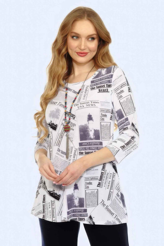 Bns Round Nk Band Tunic Top