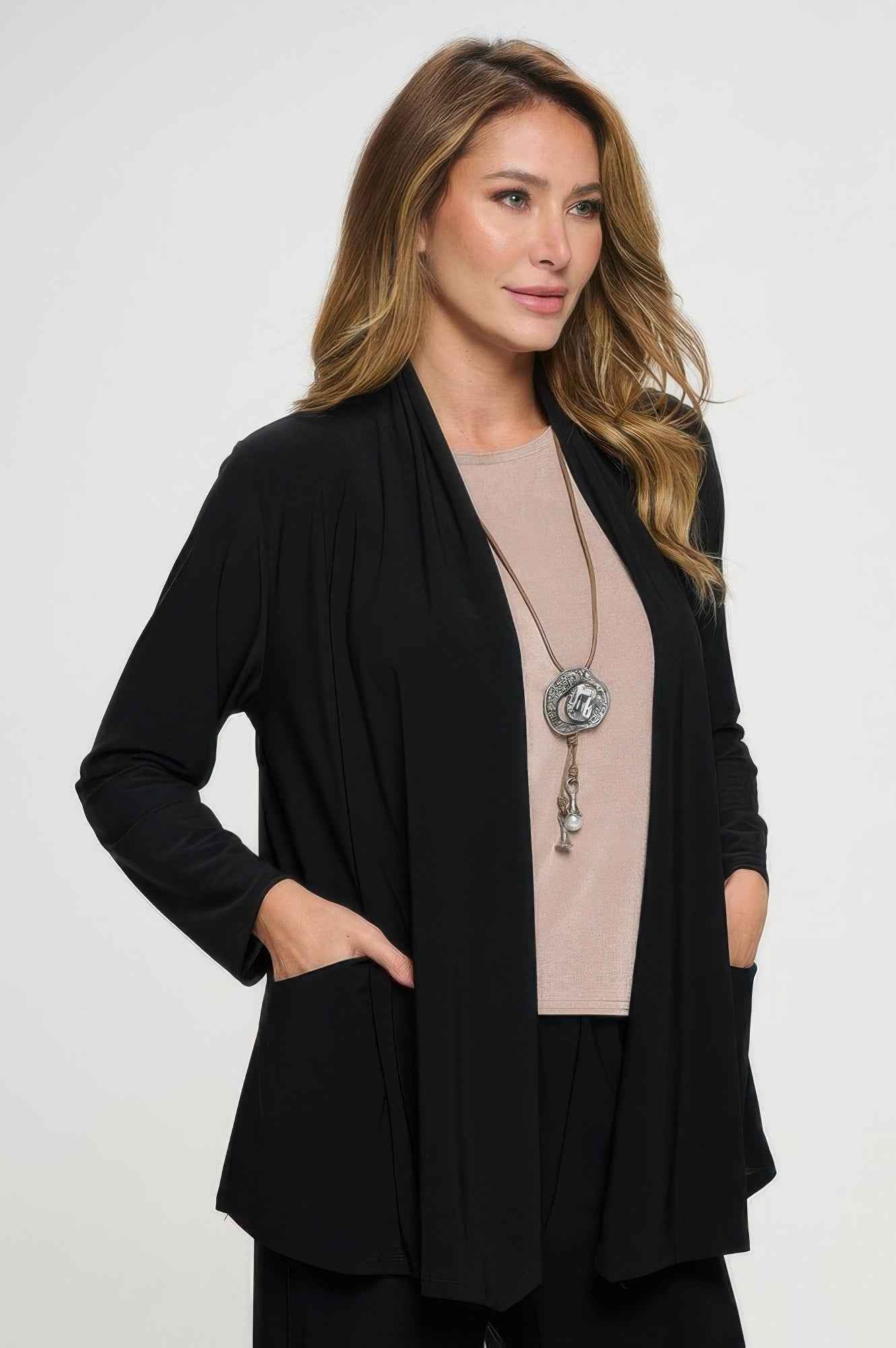 Pocket Draped Cardigan