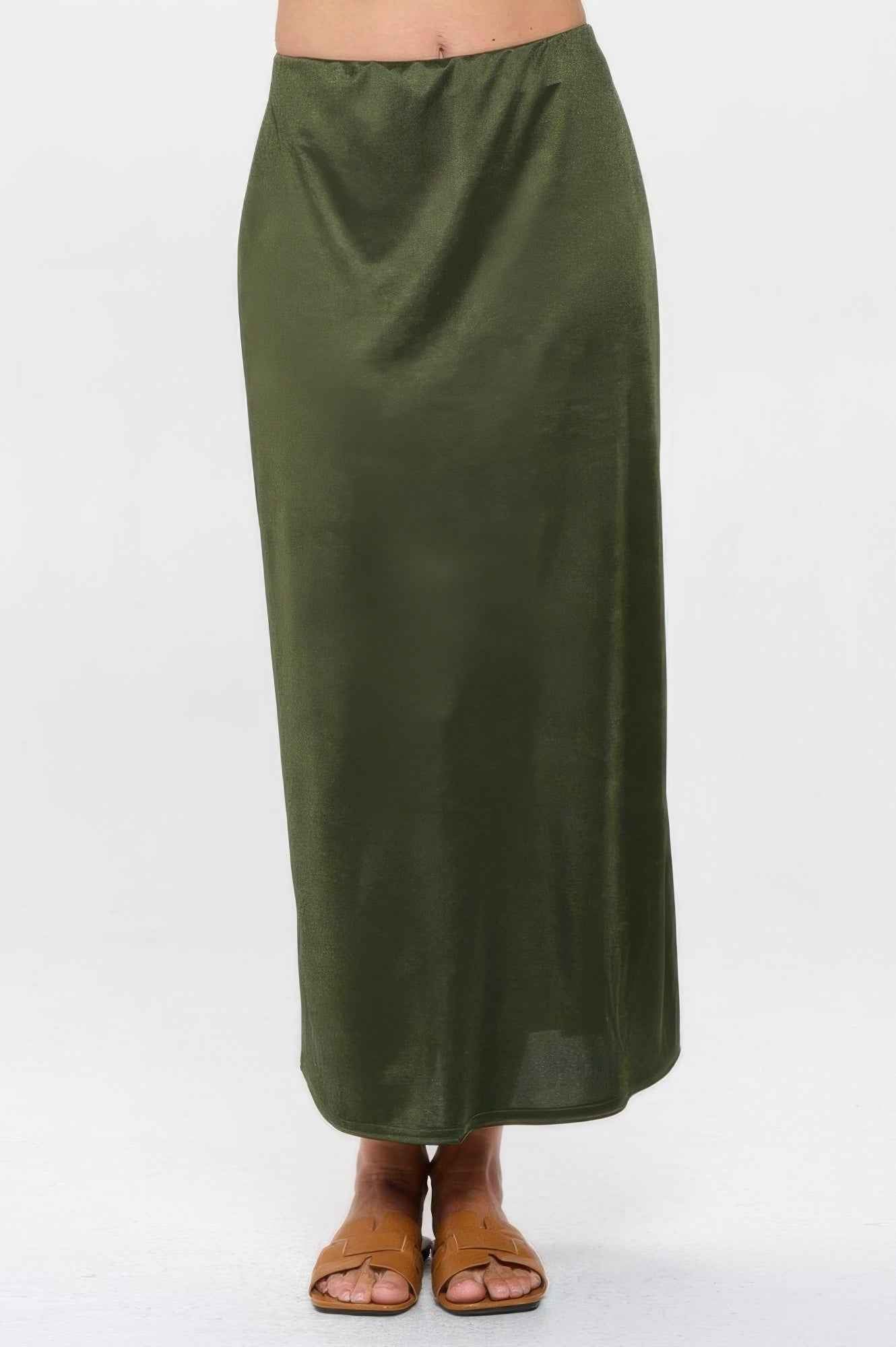 Memory Satin Washer Skirt