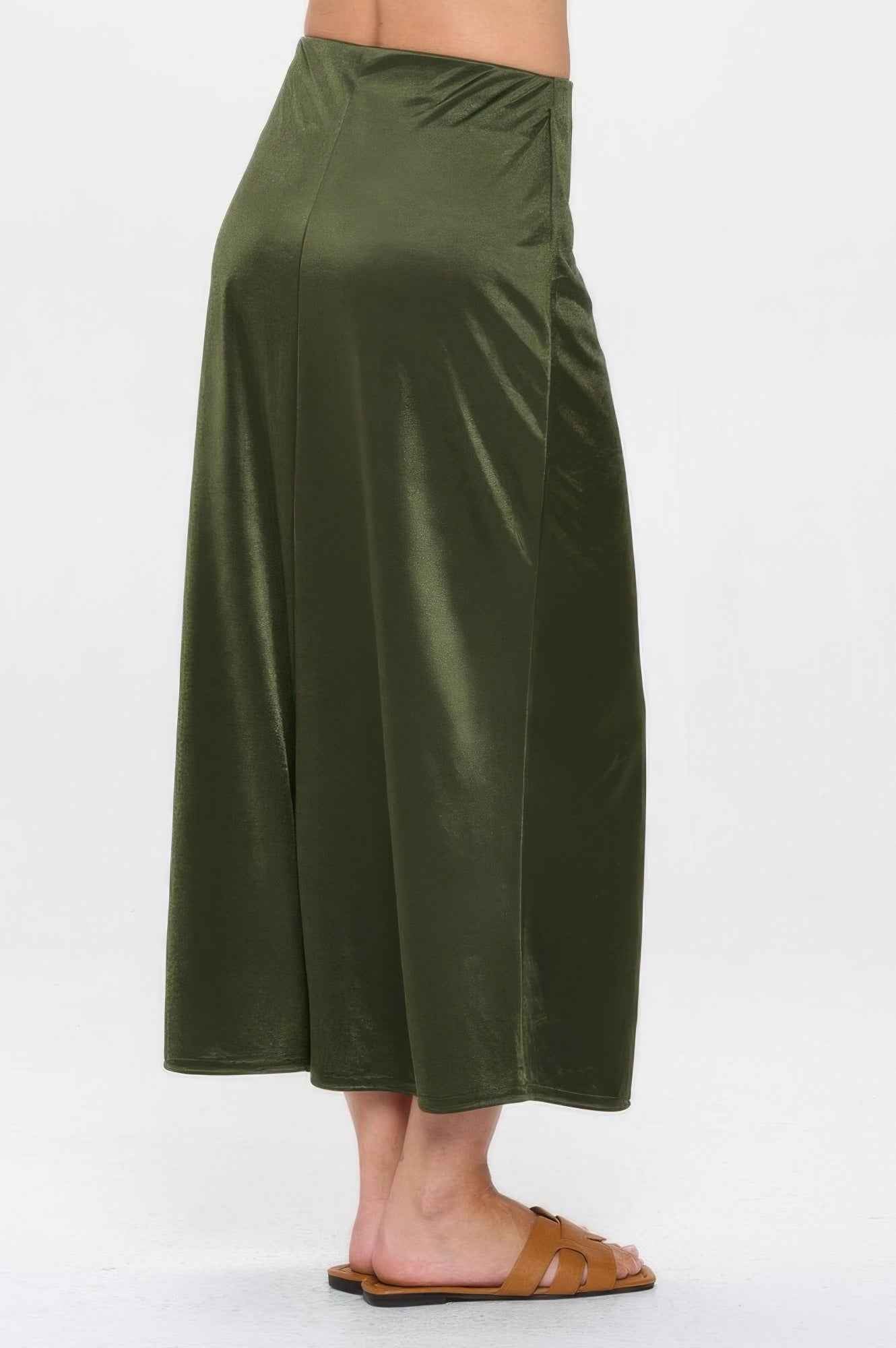 Memory Satin Washer Skirt