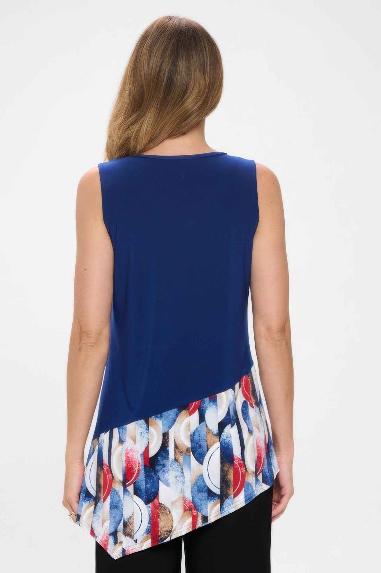 Hit Sleeveless Contrast Top