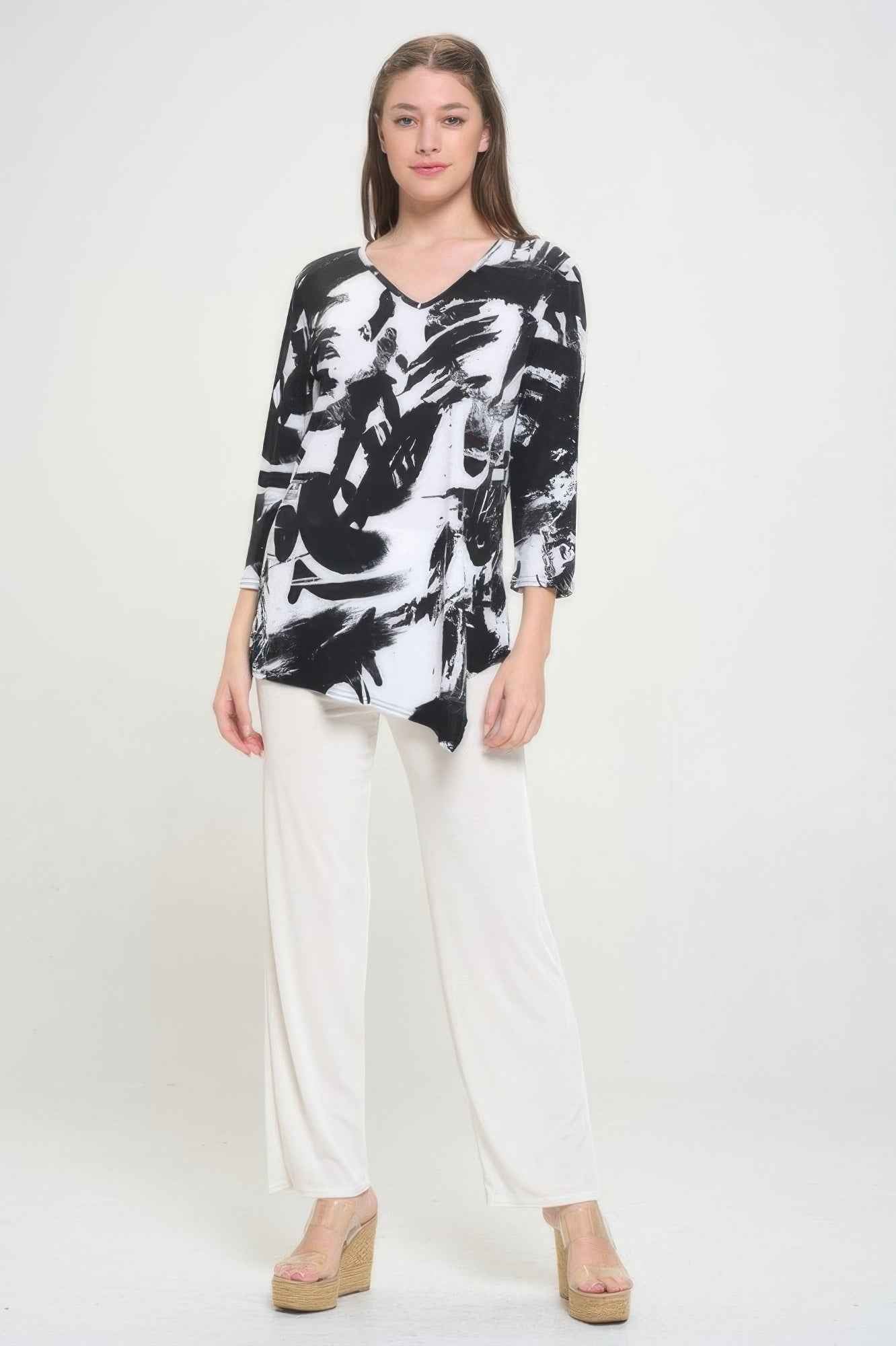 Hit Point V Neck Top