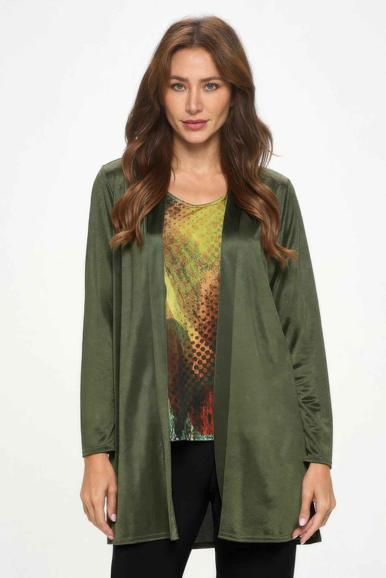 Satin Washer Duster Jacket