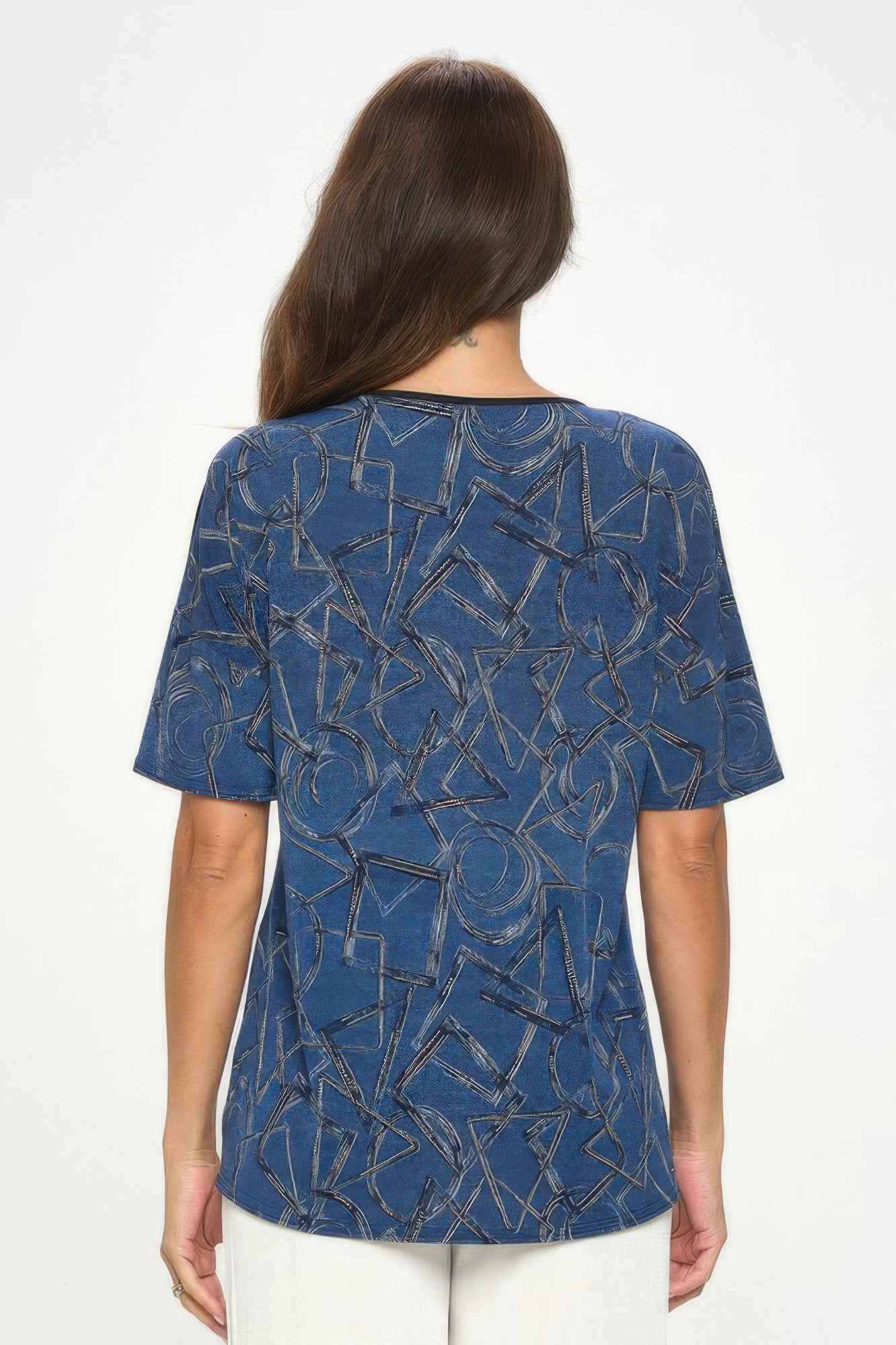 Hit Round Neck Short Sleeve Top