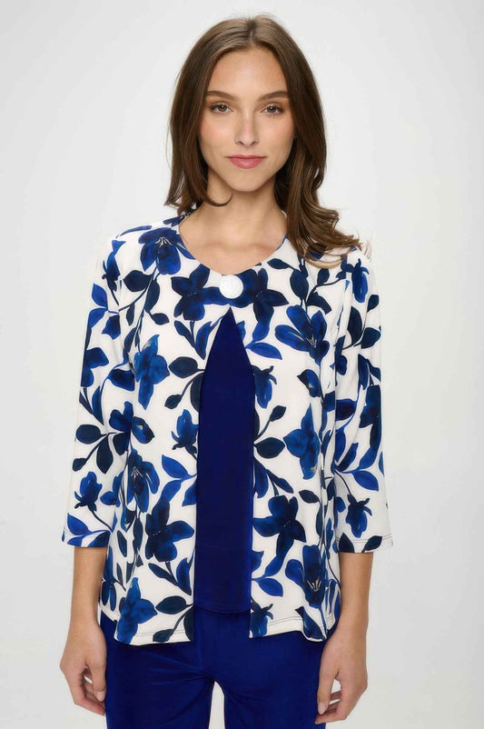 Damboru Print Button Jacket