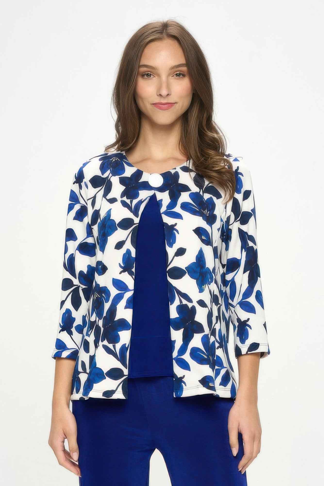 Damboru Print Button Jacket