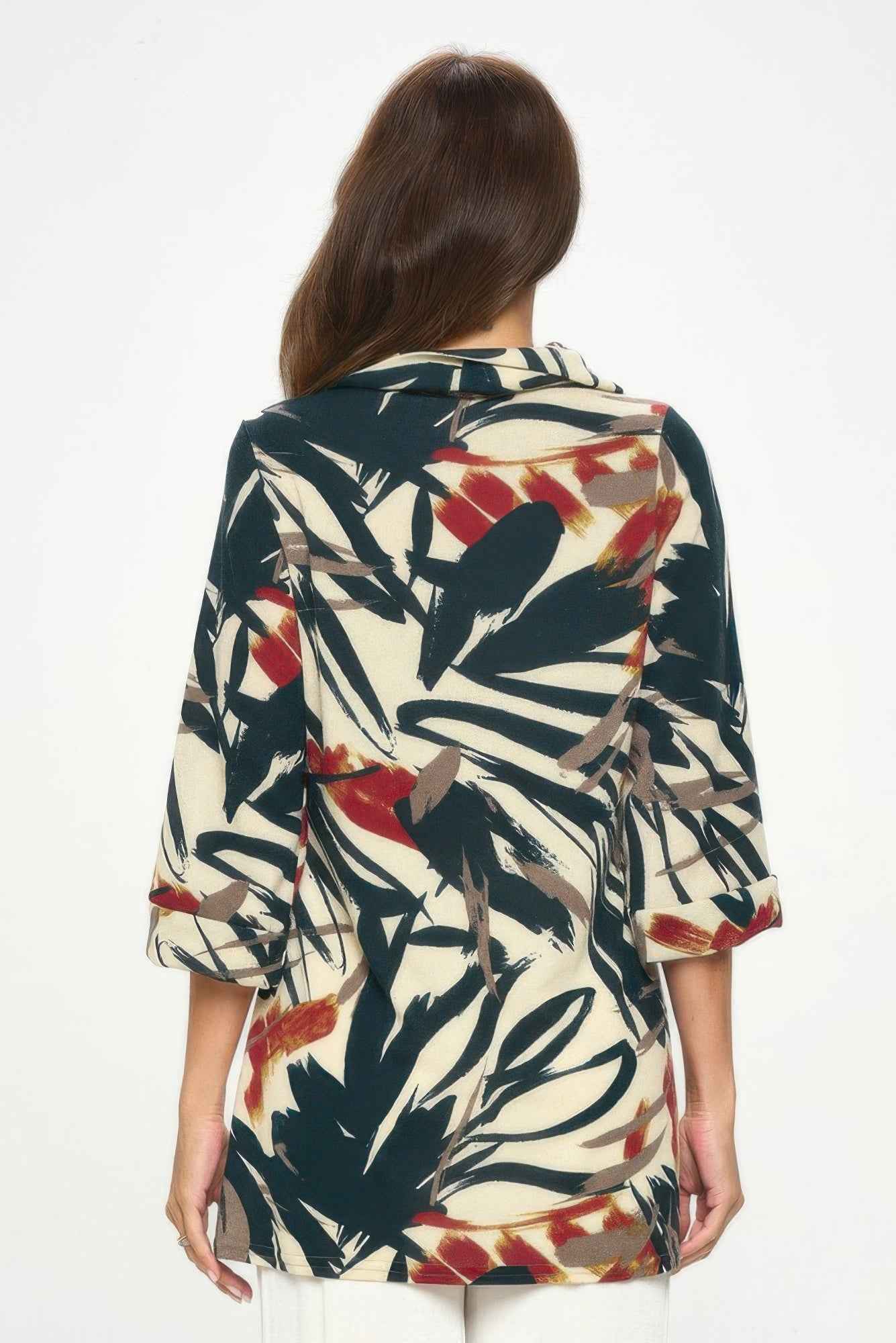 Stylish Split Neckline Tunic