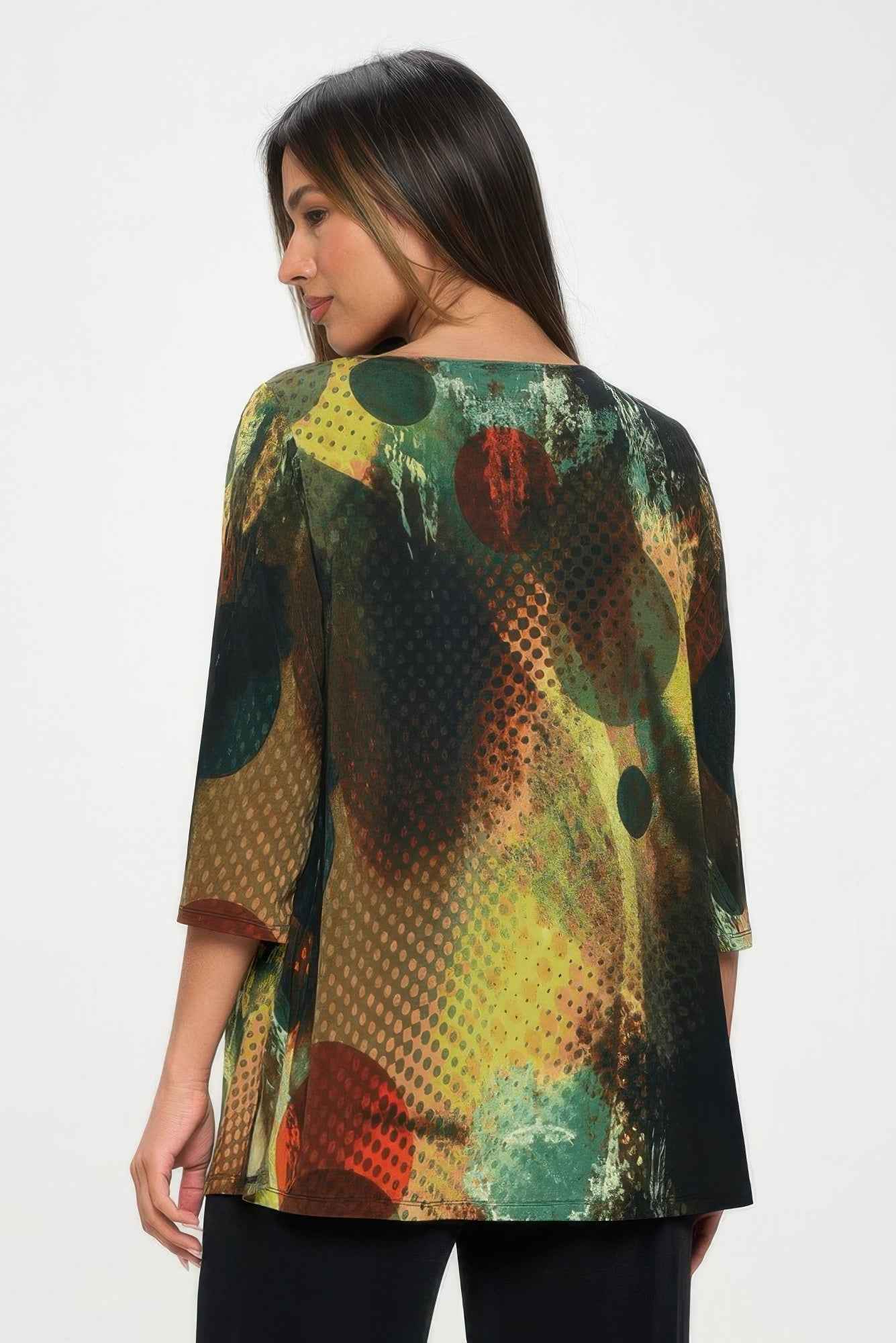 HIT Boat Neck 3/4 Sleeve Top