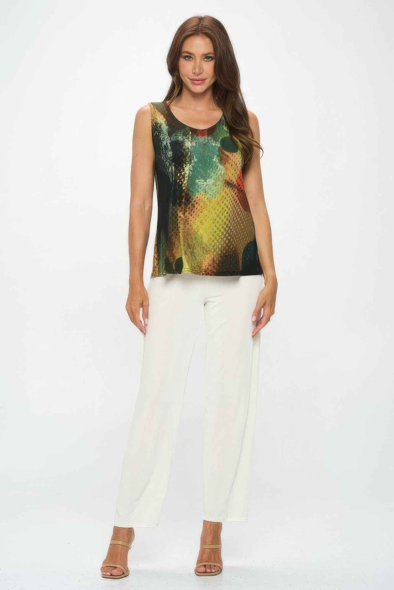 HIT Print Sleeveless Tank Top