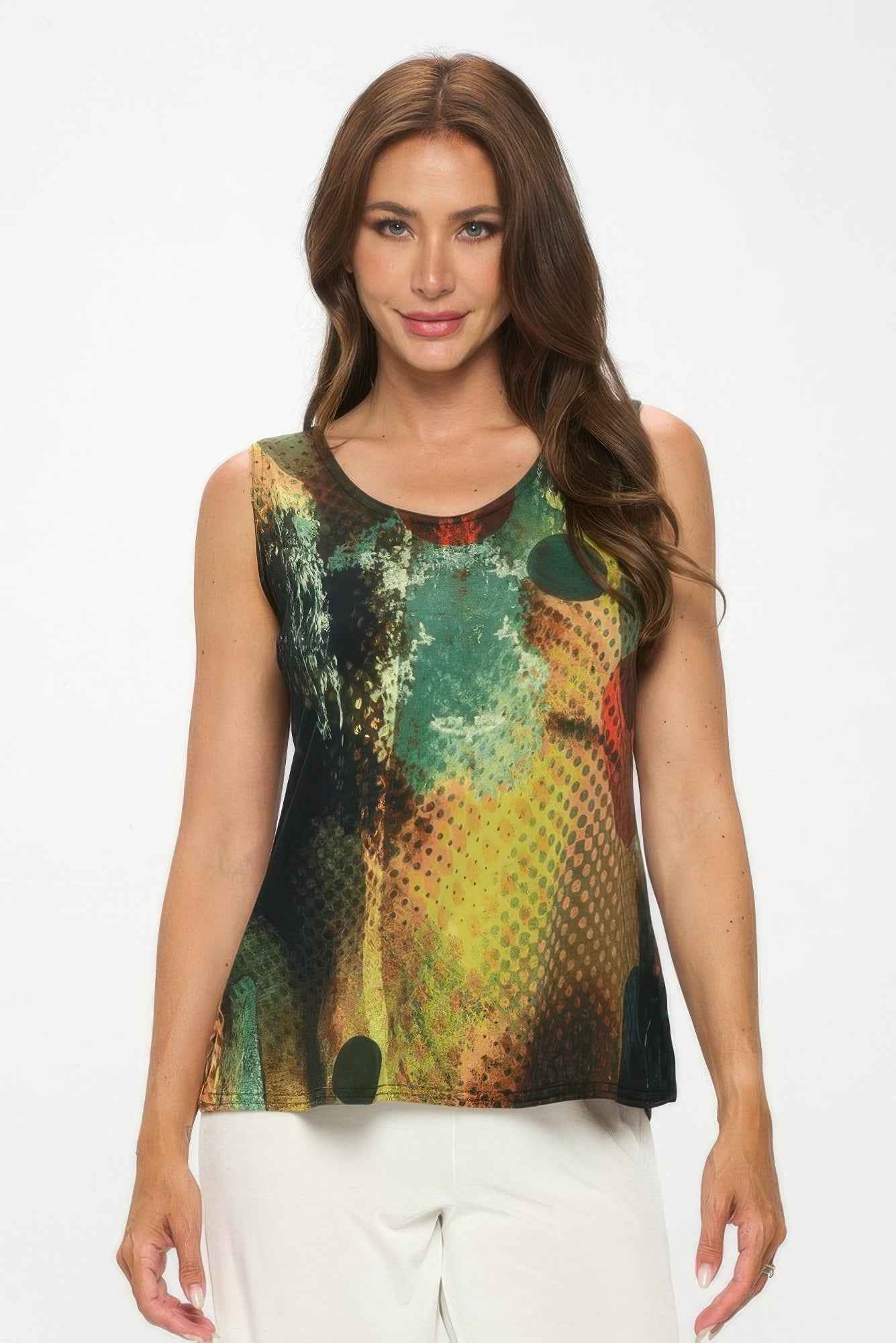 HIT Print Sleeveless Tank Top