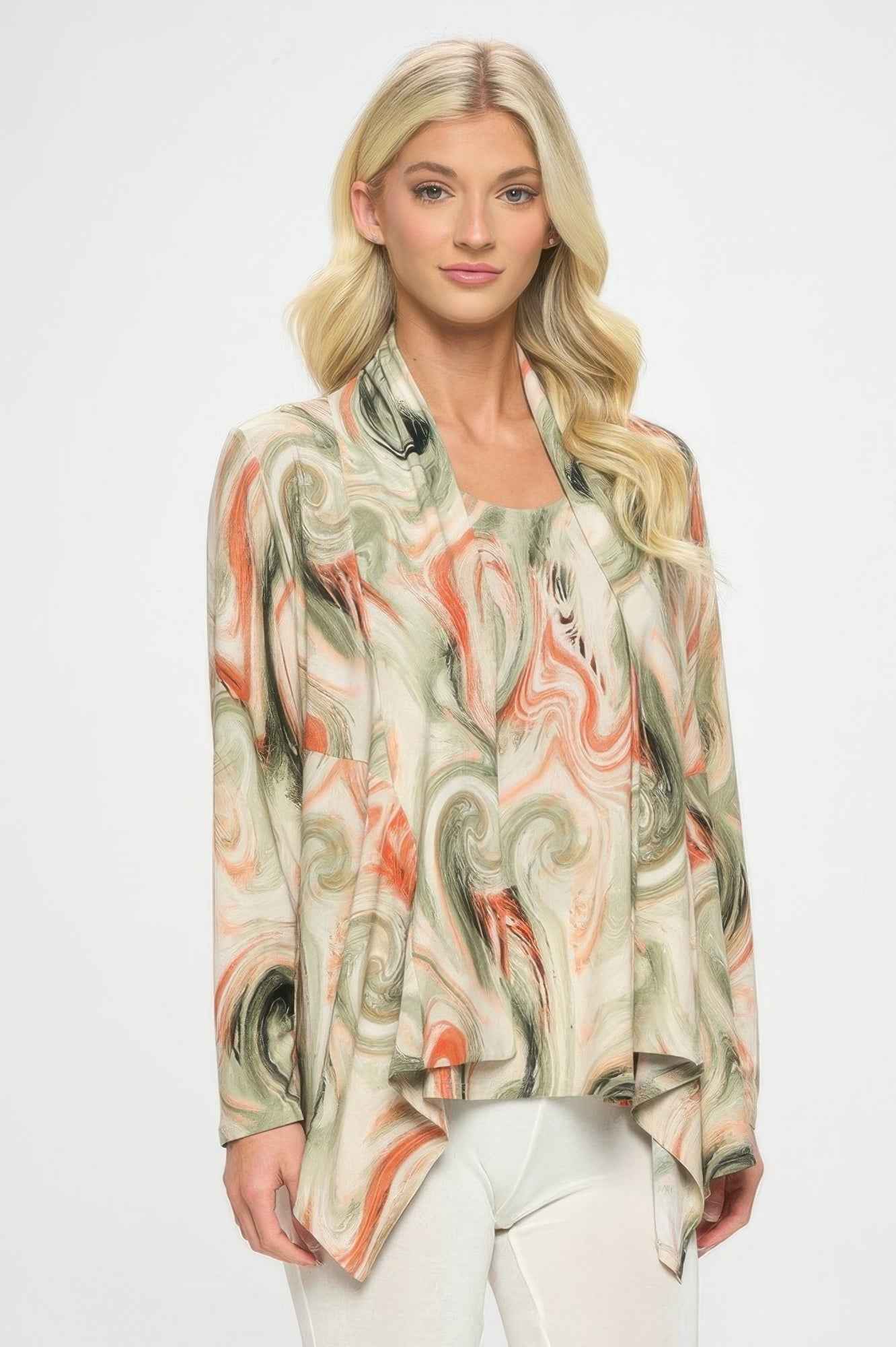 Mid Cut Print Jacket