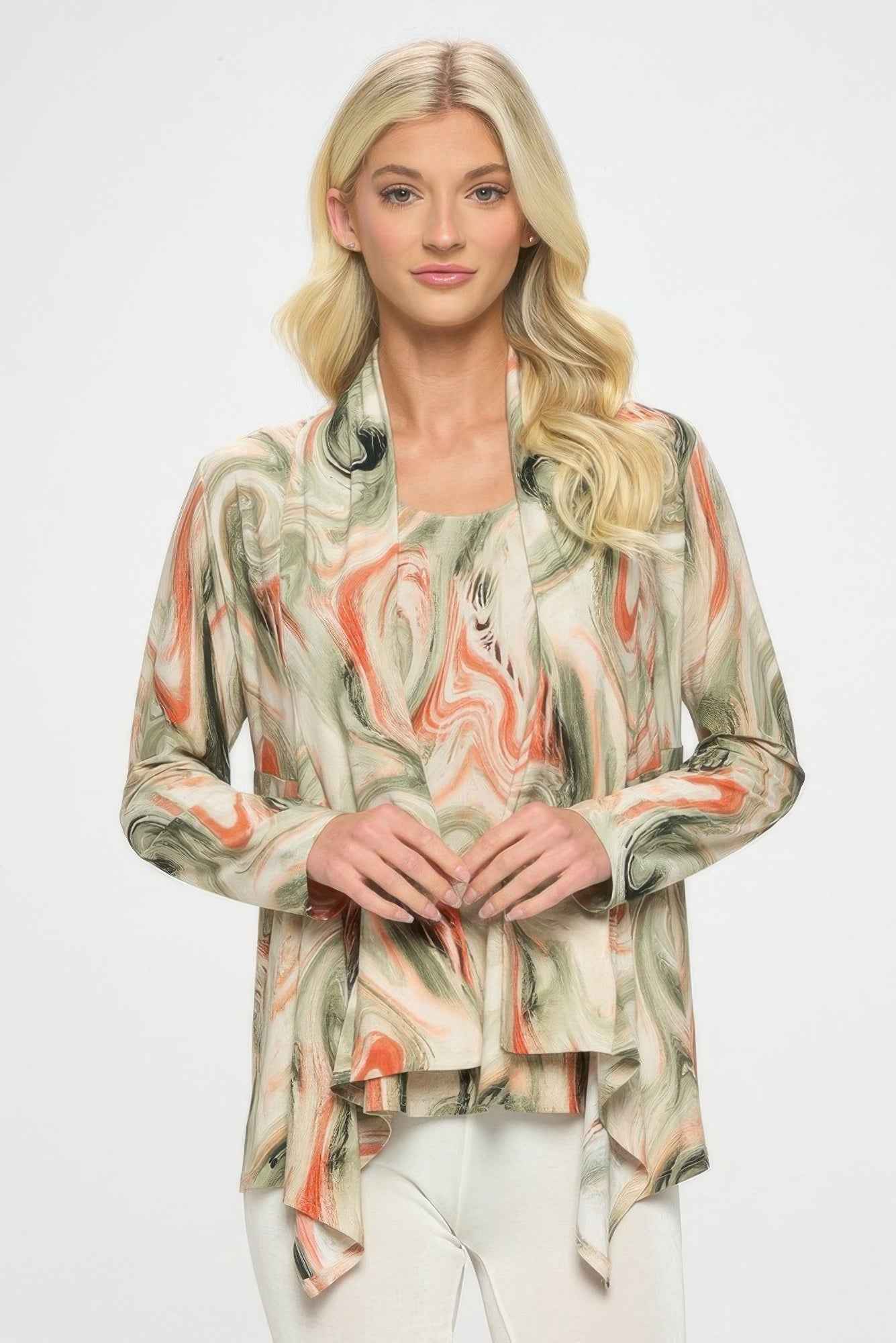 Mid Cut Print Jacket