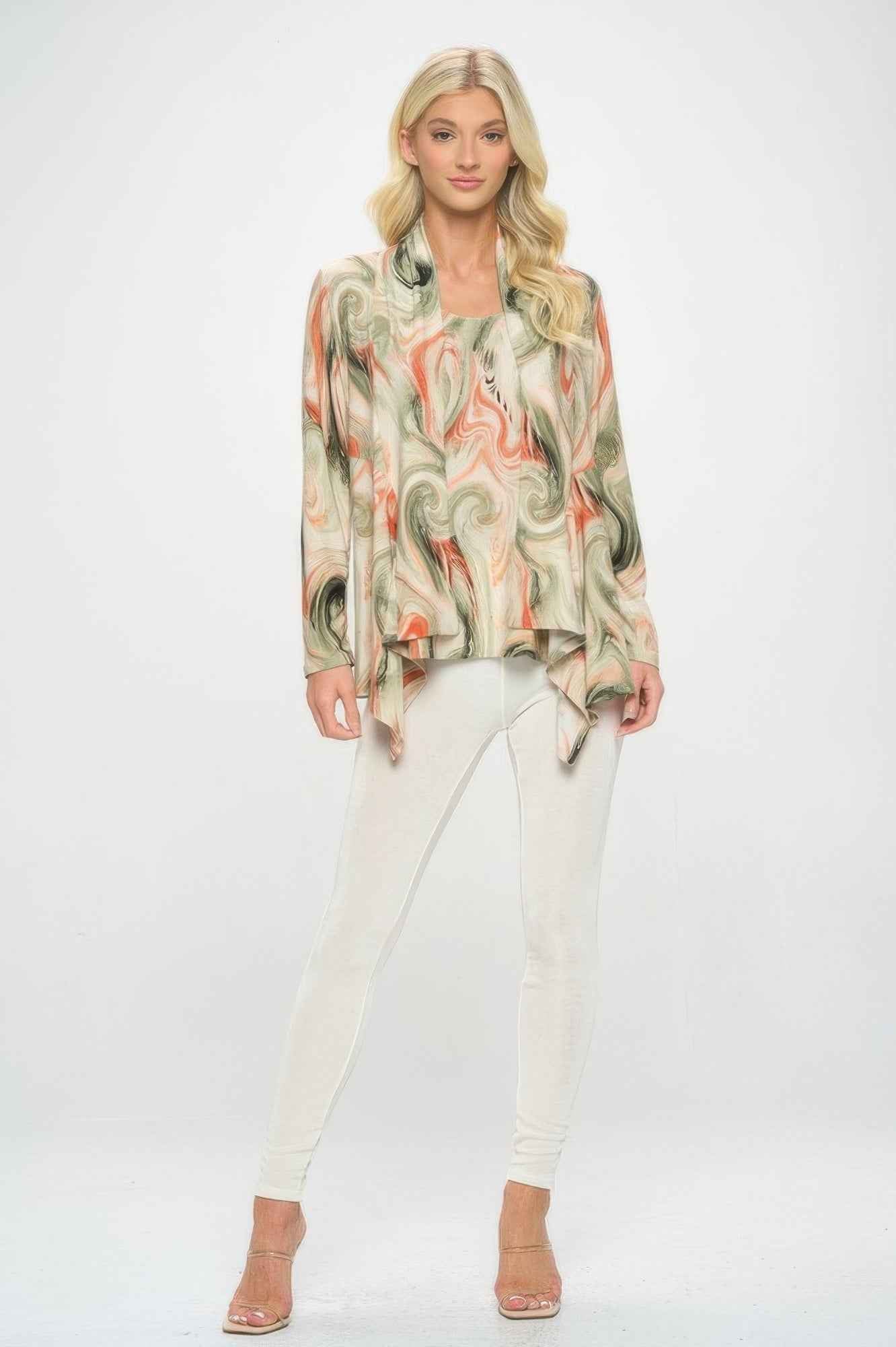 Mid Cut Print Jacket