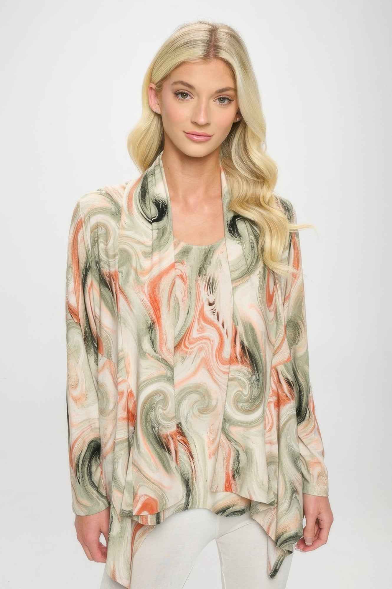 Mid Cut Print Jacket