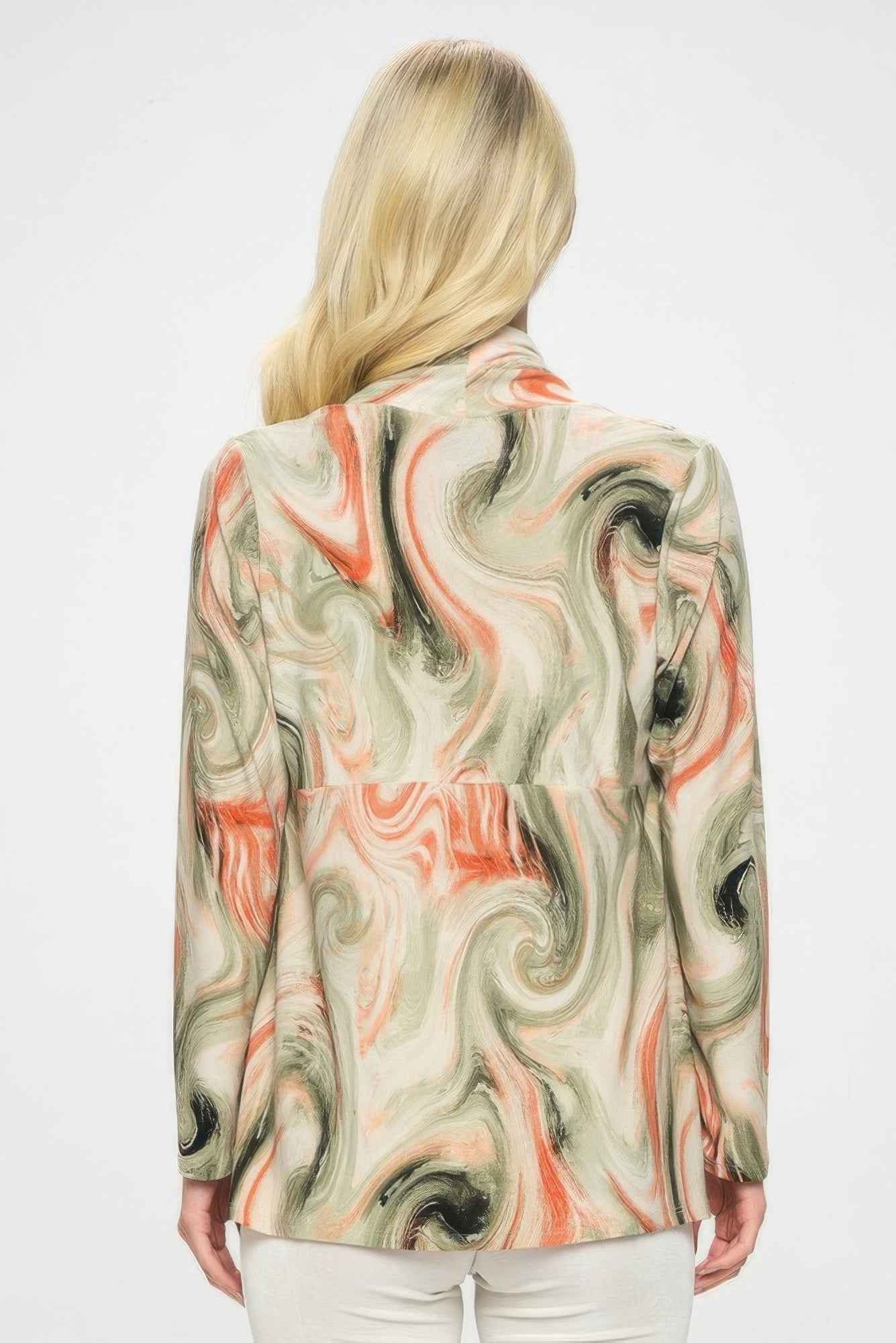 Mid Cut Print Jacket