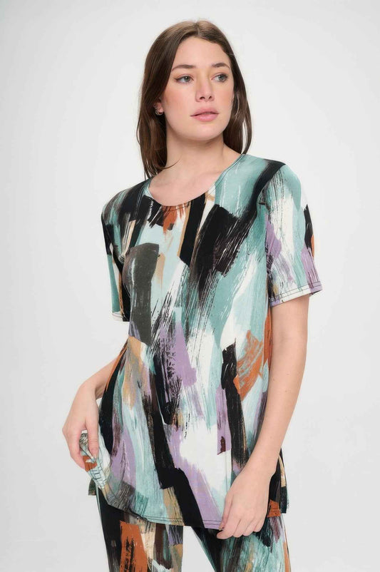 Short Sleeve Top Capri Pants Set