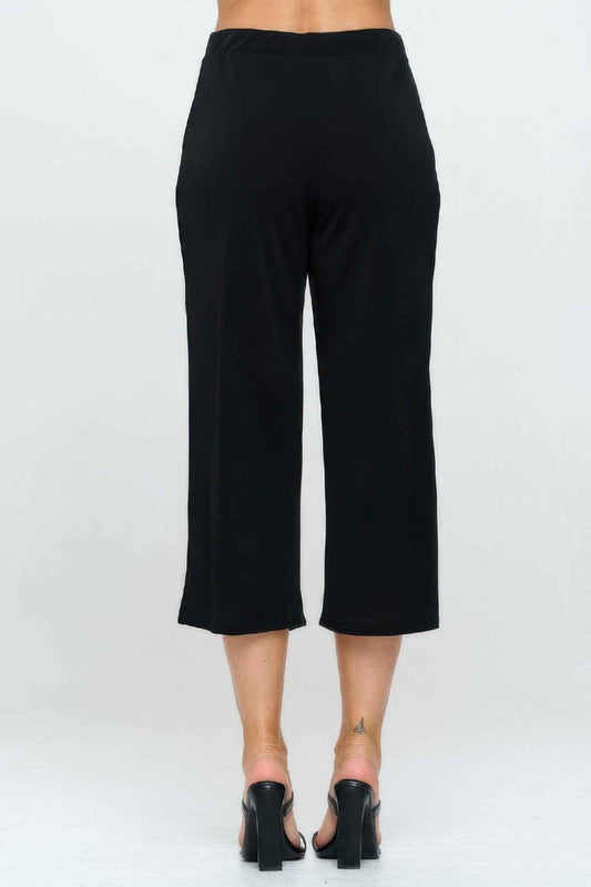 Moss Crepe Wide Leg Angle Pants