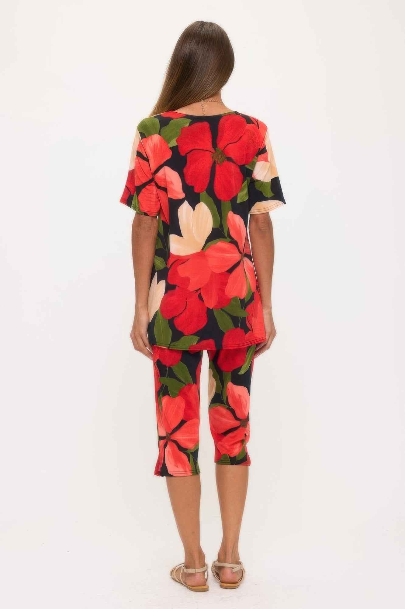 Print Bns Capri Pants Set