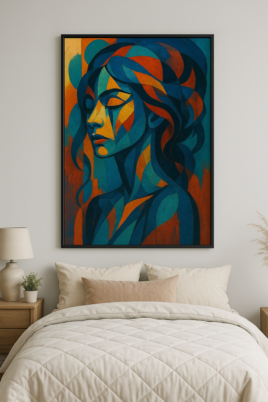 "Silent Grace" – Abstract Digital Fashion Wall Art Print | Fashioin | NSF