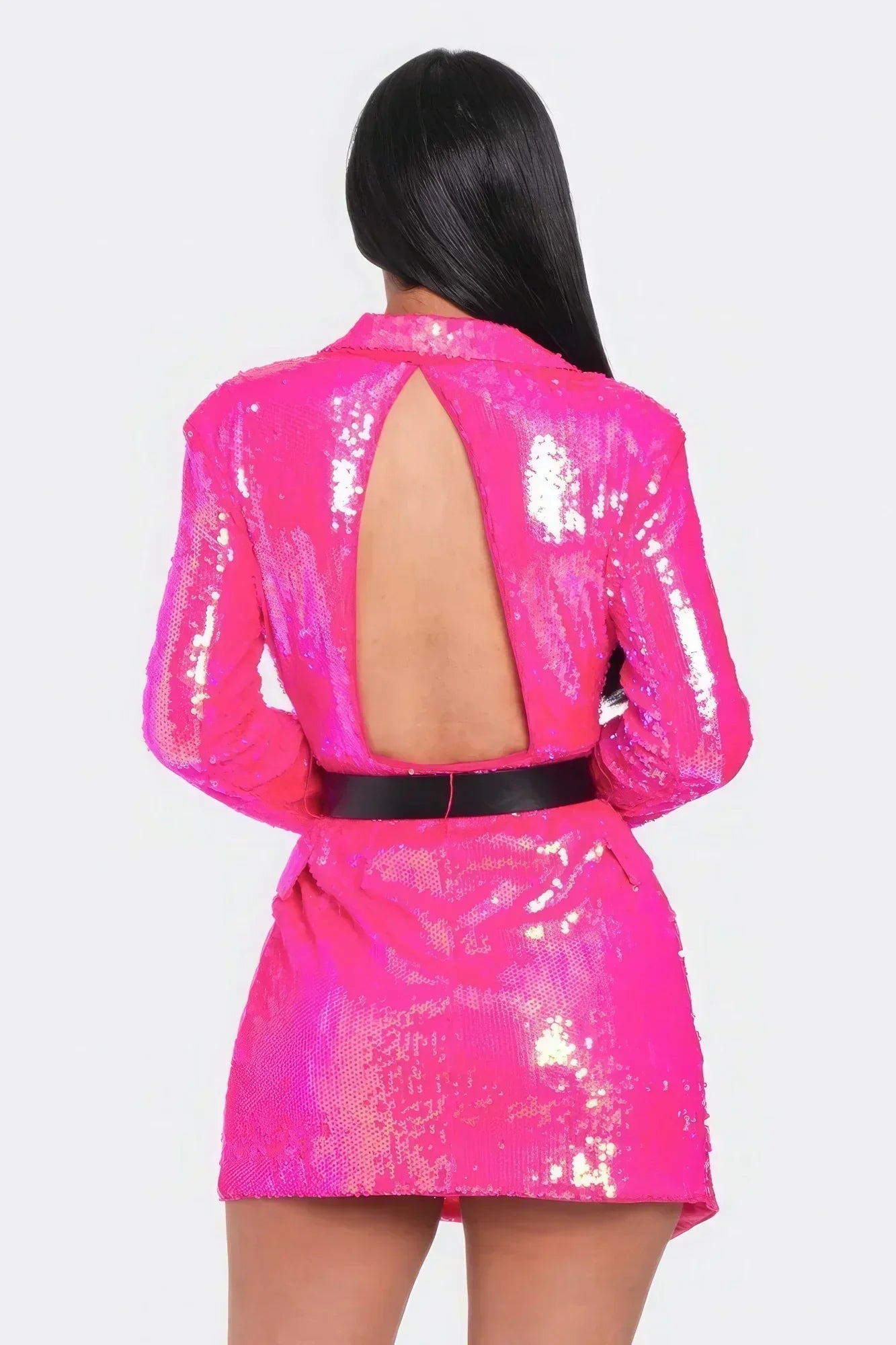 Dazzle in Style: The Pearl Belted Sequin Blazer Mini Dress | Fashioin | NSF