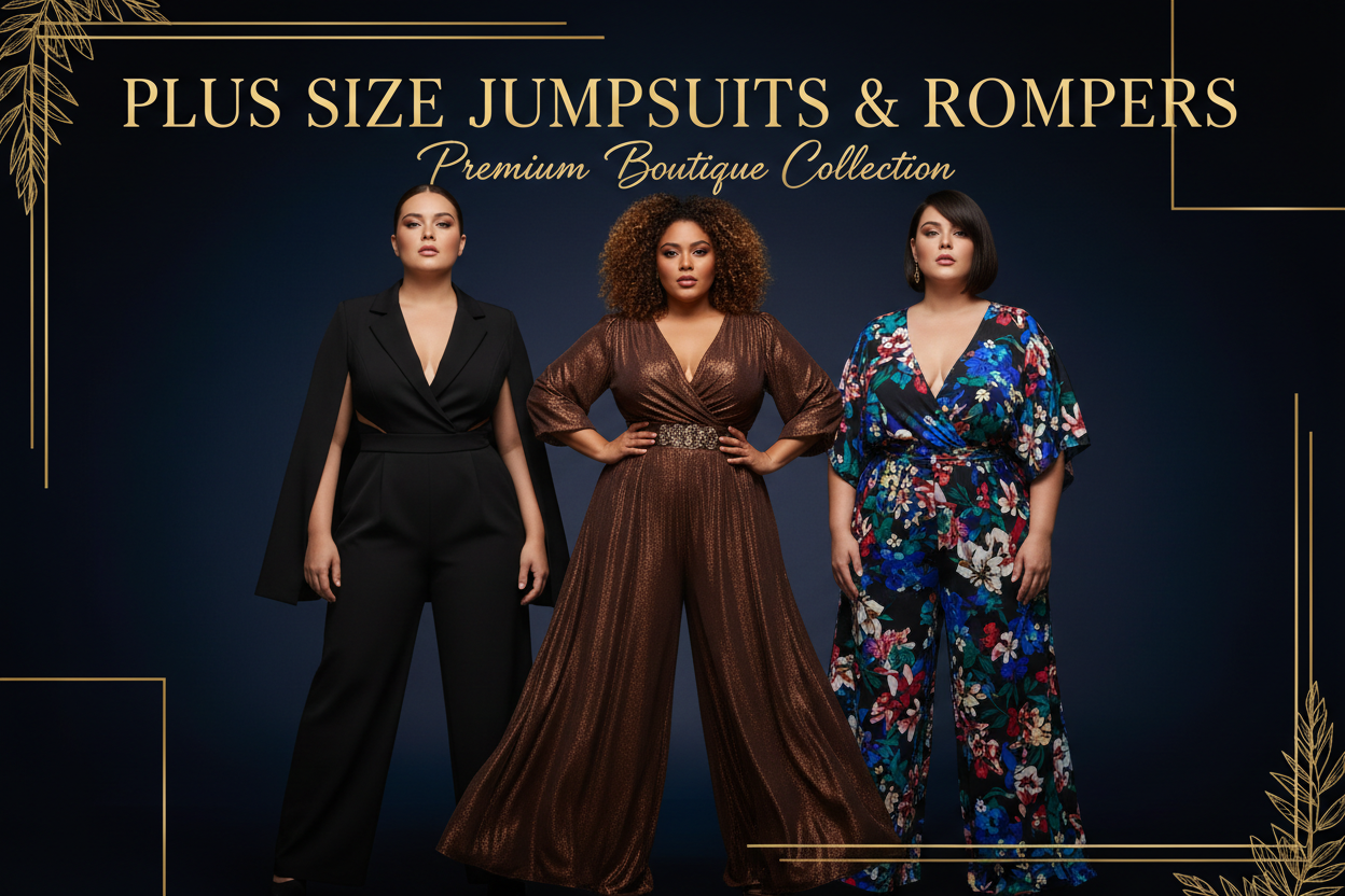 Plus Size Jumpsuits & Rompers Banner