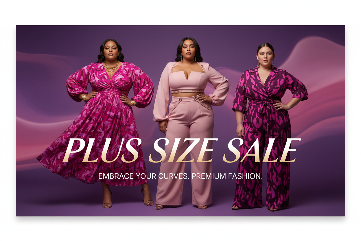 Plus Size Sale Banner