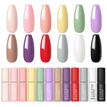 Macaron Color Round Tube Series Nail Polish Glue Nail Art Net Red Popular Color
