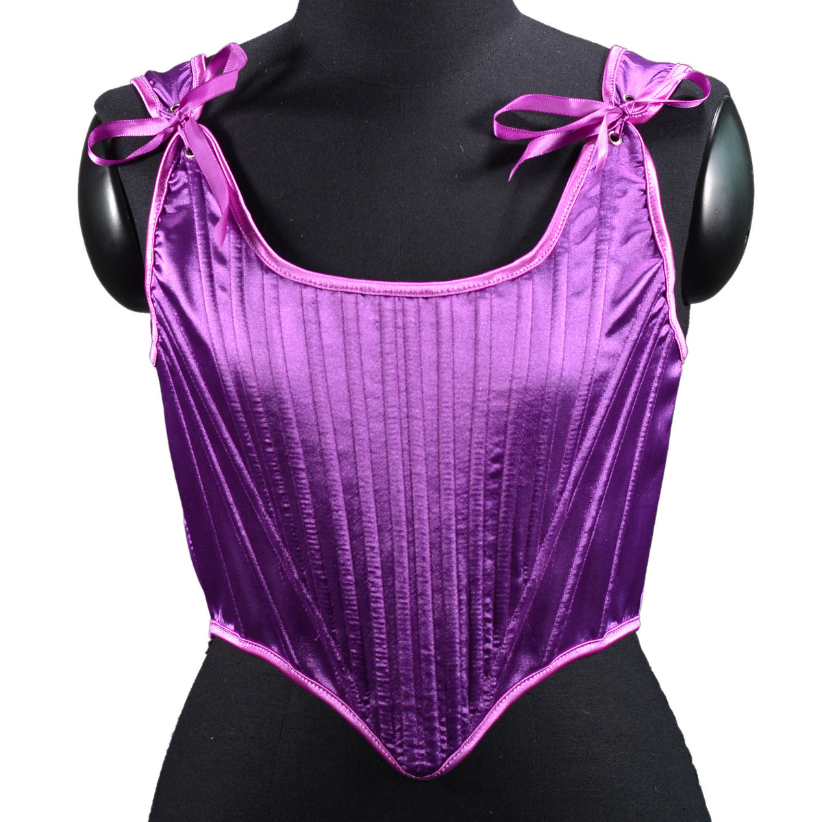 New satin waistband vest with sexy straps, slim fit, short fishbone vest, corset