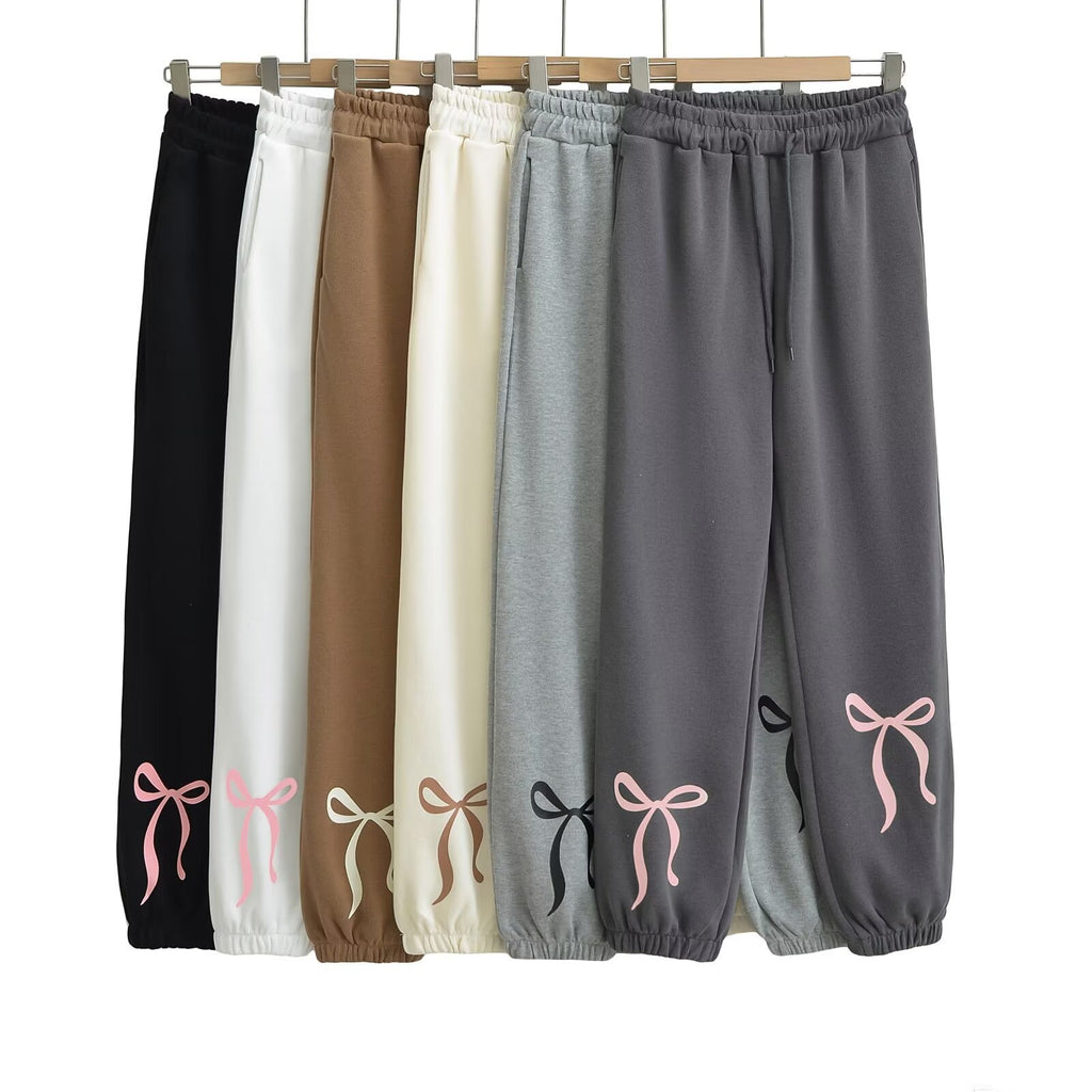 Bow Print Sport Leggings