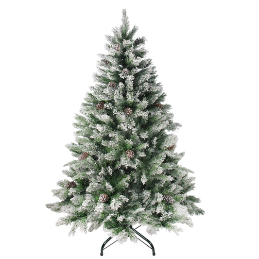 Medium Flocked Angel Pine Artificial Christmas Tree - 6' - Unlit Pet's Supplies |