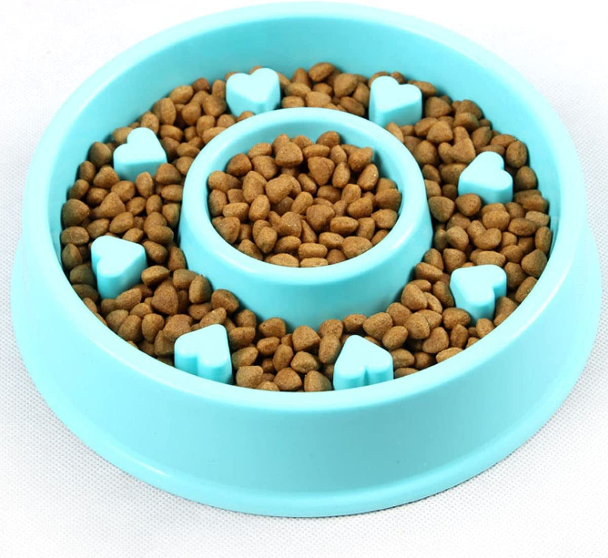 Slow Feeder Dog Bowls, Fun Feeder Sol Bowl, Maze Interactive Dog Puzzle Non Skid Stop Dog Food Bowls. Eco-Friendly Non Toxic Healthy Design Dog Bowl for Large Medium Small Dogs (Blue) Pet's Supplies |